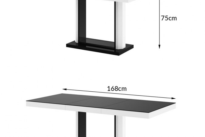 QUADRO 120 table (high gloss)